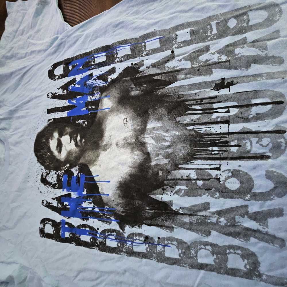 Graphic Men's Shirt in Black and Blue